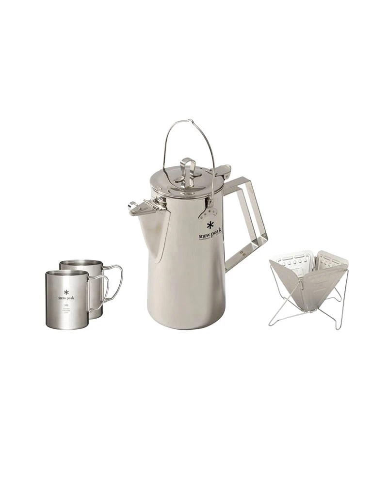 Snow Peak Car Camping Coffee Set 3 Snow Peak Car Camping Coffee Set