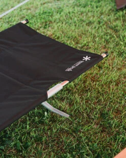 Snow Peak Festival: High Tension Cot In Black -Snow Peak Shop FES 029 20230511 SP M4 05397