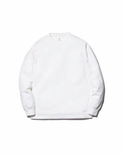 Heavy Cotton Garment Dyed Long Sleeve Crewneck 13 Heavy Cotton Garment Dyed Long Sleeve Crewneck -Snow Peak Shop Heavy Cotton GD LS SW 20AU101 White hero