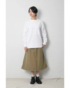 Heavy Cotton Garment Dyed Long Sleeve Crewneck 19 Heavy Cotton Garment Dyed Long Sleeve Crewneck -Snow Peak Shop Heavy Cotton Garment Crew LS SW 20AU101 MossGreen Alt7