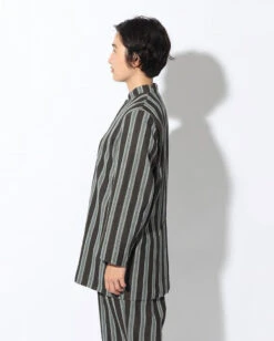 Hand-Woven Cotton Stripe Jacket 12 Hand-Woven Cotton Stripe Jacket -Snow Peak Shop JK 22SU303 alt 04