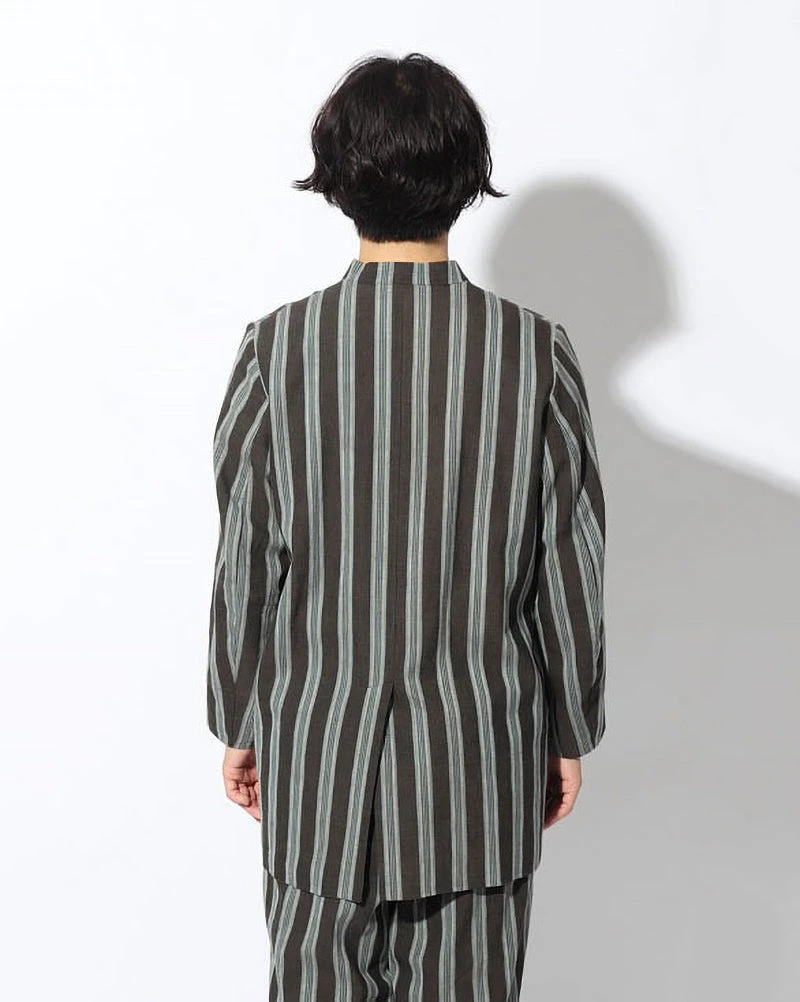 Hand-Woven Cotton Stripe Jacket 6 Hand-Woven Cotton Stripe Jacket - Image 4