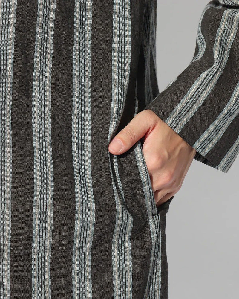Hand-Woven Cotton Stripe Jacket 9 Hand-Woven Cotton Stripe Jacket - Image 7