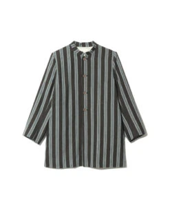 Hand-Woven Cotton Stripe Jacket