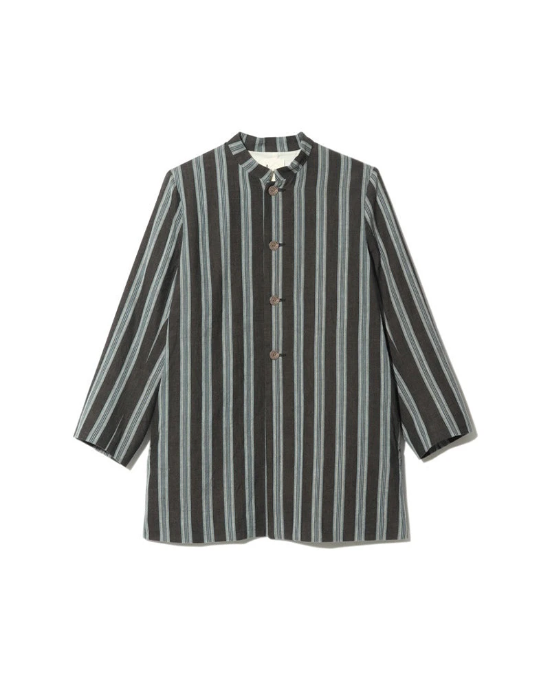 Hand-Woven Cotton Stripe Jacket 3 Hand-Woven Cotton Stripe Jacket