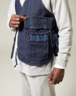 Takibi Denim Vest 14 Takibi Denim Vest -Snow Peak Shop JK 23AU107 4
