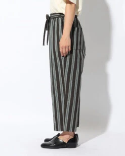 Hand-Woven Cotton Stripe Pants -Snow Peak Shop PA 22SU305 alt 02