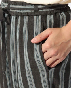 Hand-Woven Cotton Stripe Pants -Snow Peak Shop PA 22SU305 alt 05