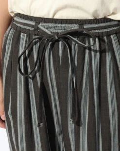 Hand-Woven Cotton Stripe Pants -Snow Peak Shop PA 22SU305 alt 06