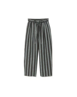 Hand-Woven Cotton Stripe Pants