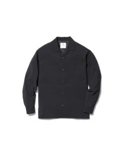 Polyester Light Poplin Shirt -Snow Peak Shop SH 22SU003 Bk hero 01