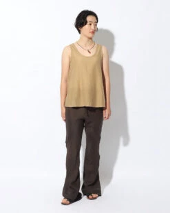 Hand-Woven Cotton Silk Tank Top -Snow Peak Shop SH 22SU303 alt 03