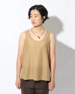 Hand-Woven Cotton Silk Tank Top -Snow Peak Shop SH 22SU303 alt 04