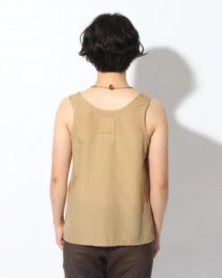 Hand-Woven Cotton Silk Tank Top -Snow Peak Shop SH 22SU303 alt 06