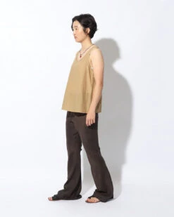 Hand-Woven Cotton Silk Tank Top -Snow Peak Shop SH 22SU303 alt 07