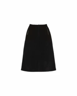 Double Face Fleece Skirt -Snow Peak Shop SK 24AW001 Black P 1 png