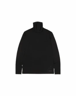 Merino Wool Turtleneck Long Sleeve T-Shirt