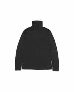 Merino Wool Turtleneck Long Sleeve T-Shirt 14 Merino Wool Turtleneck Long Sleeve T-Shirt -Snow Peak Shop SW 24AU016 Grey P 1 png