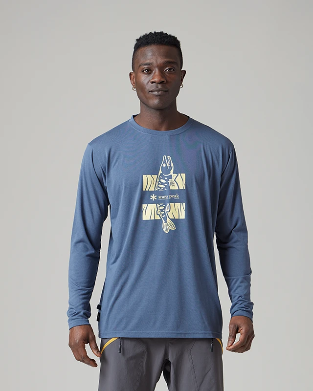 Toned Trout Graphic Long Sleeve T-Shirt 5 Toned Trout Graphic Long Sleeve T-Shirt - Image 3