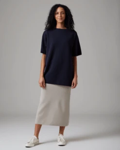 Cotton Nylon Boat Neck Pullover -Snow Peak Shop SnowPeak SS23 C 2317