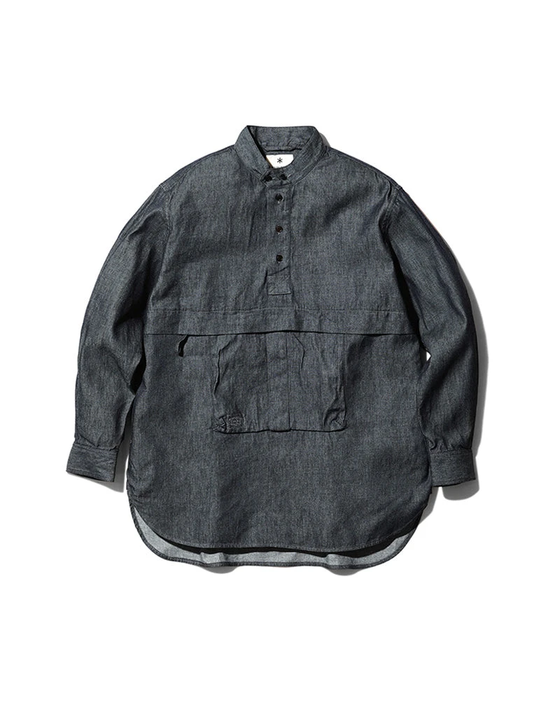 Takibi Light Denim Utility Pullover 3 Takibi Light Denim Utility Pullover