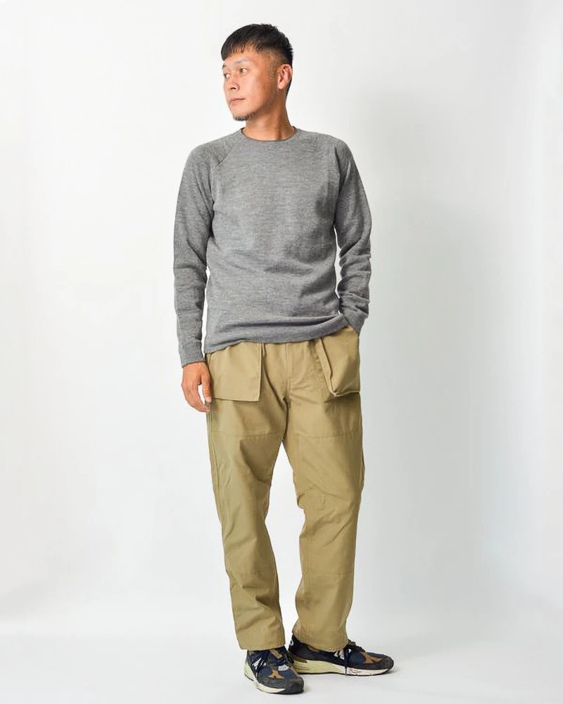 Inoue Brothers Raglan Crewneck Knit Sweater 6 Inoue Brothers Raglan Crewneck Knit Sweater - Image 4