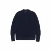 Alpaca Waffle Mock Neck Sweater 1 Alpaca Waffle Mock Neck Sweater -Snow Peak Shop TIB KN 24AU002 Navy P 1 png