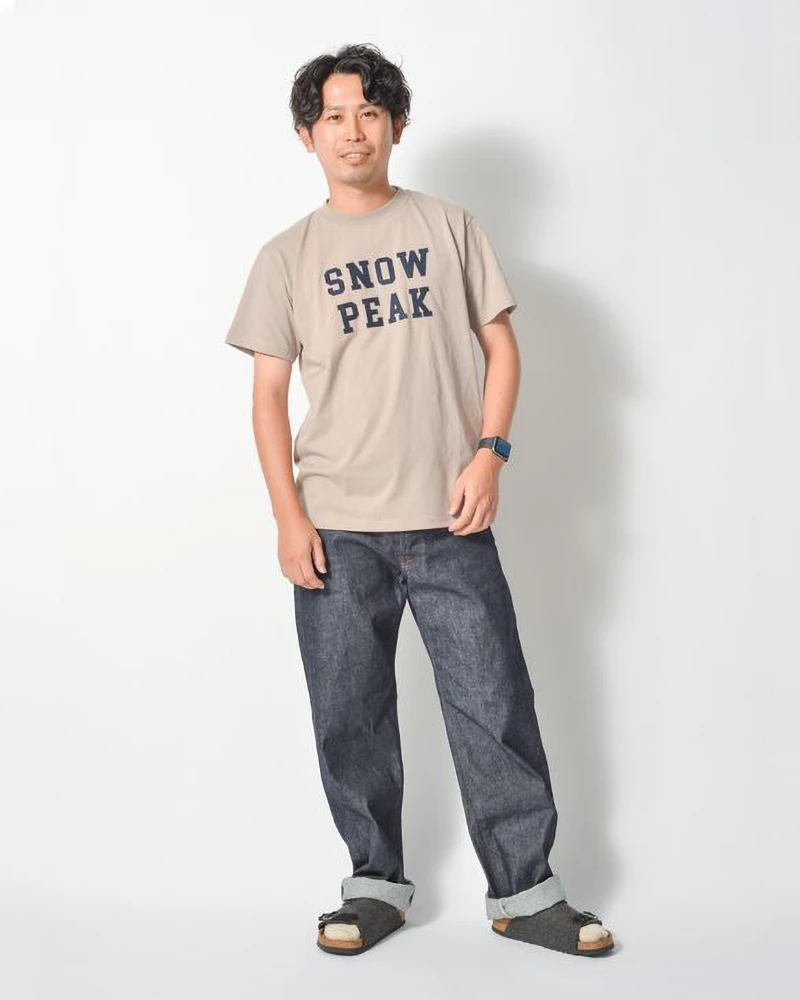 Snow Peak Felt Logo T-Shirt 7 Snow Peak Felt Logo T-Shirt - Image 5