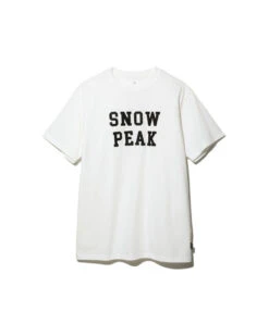 Snow Peak Felt Logo T-Shirt 9 Snow Peak Felt Logo T-Shirt -Snow Peak Shop TS 22AU001 hero 03