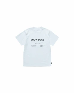 SP Typography T-Shirt -Snow Peak Shop TS 24AU101 White P 1 png