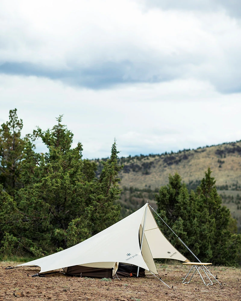 Snow Peak Penta Tarp In Ivory 5 Snow Peak Penta Tarp In Ivory - Image 3