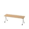 Snow Peak Bamboo Folding Bench Long -Snow Peak Shop long folding shelf bamboo lv 066tr hero 01
