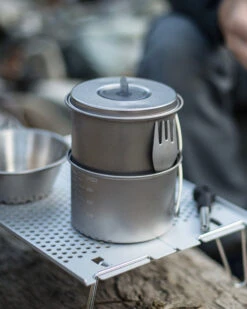 Snow Peak Ti-Mini Solo Combo 2.0 -Snow Peak Shop titanium mini solo cookset scs 004tr lifestyle 06